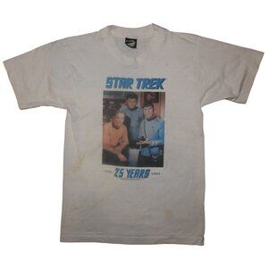 Vintage 1991 Star Trek 25 Years Single Stitch T-Shirt Small Made in USA